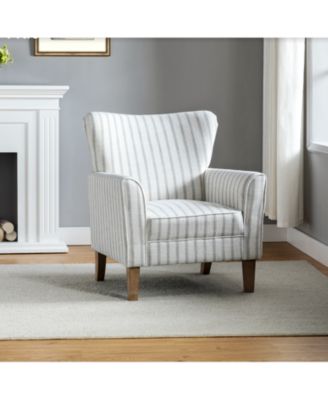 Upholstered Warren Armchair with Solid Wood Legs