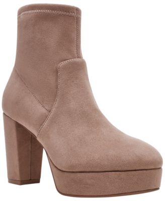 Womens Volt Platform Block Heel Dress Booties