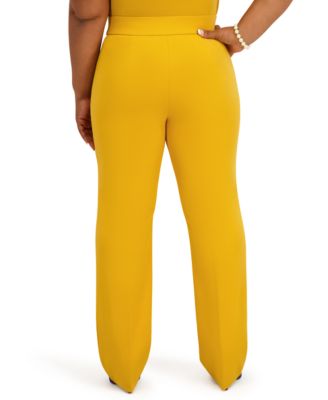 Women's Pull-On Rivet Faux Extend Tab Trousers