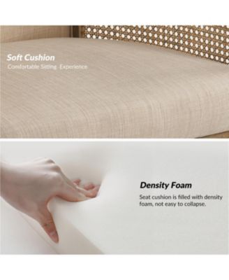 Werner Farmhouse Rattan Solid Wood Armchair