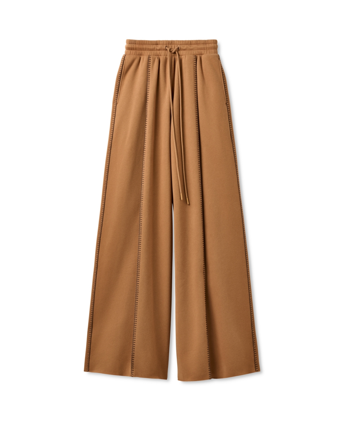 Ugg Women's Classic Extra Whipstitch Detail Extra Wide-leg Pants In Brown