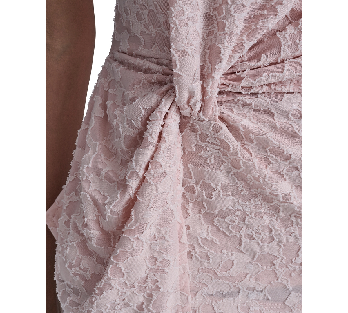 Tommy Hilfiger Women's Floral Clip Draped Crewneck Top