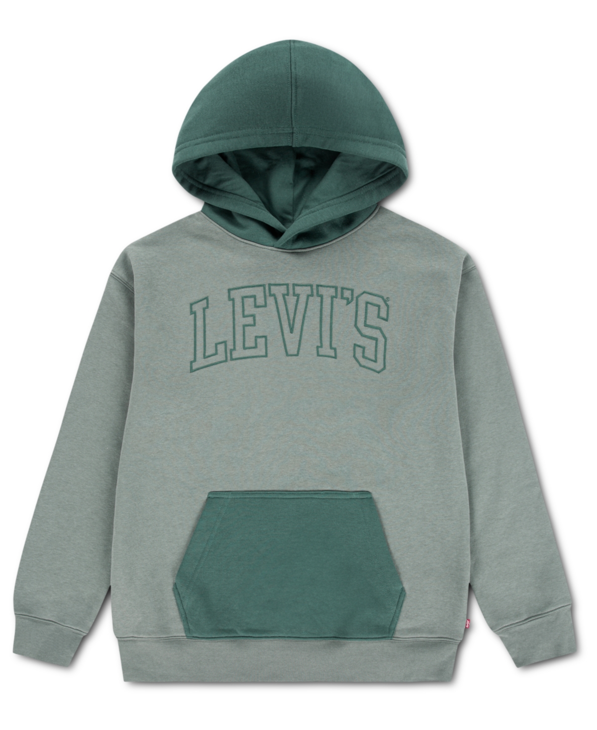 Levi's Boys 8-20 Classic Color Blocked Pull-on Hoodie In Green