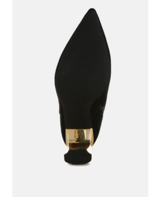 Womens Antares Chain Belt Detail Ankle Boots