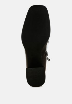 Womens Algol Textured Block Heel Ankle Boots