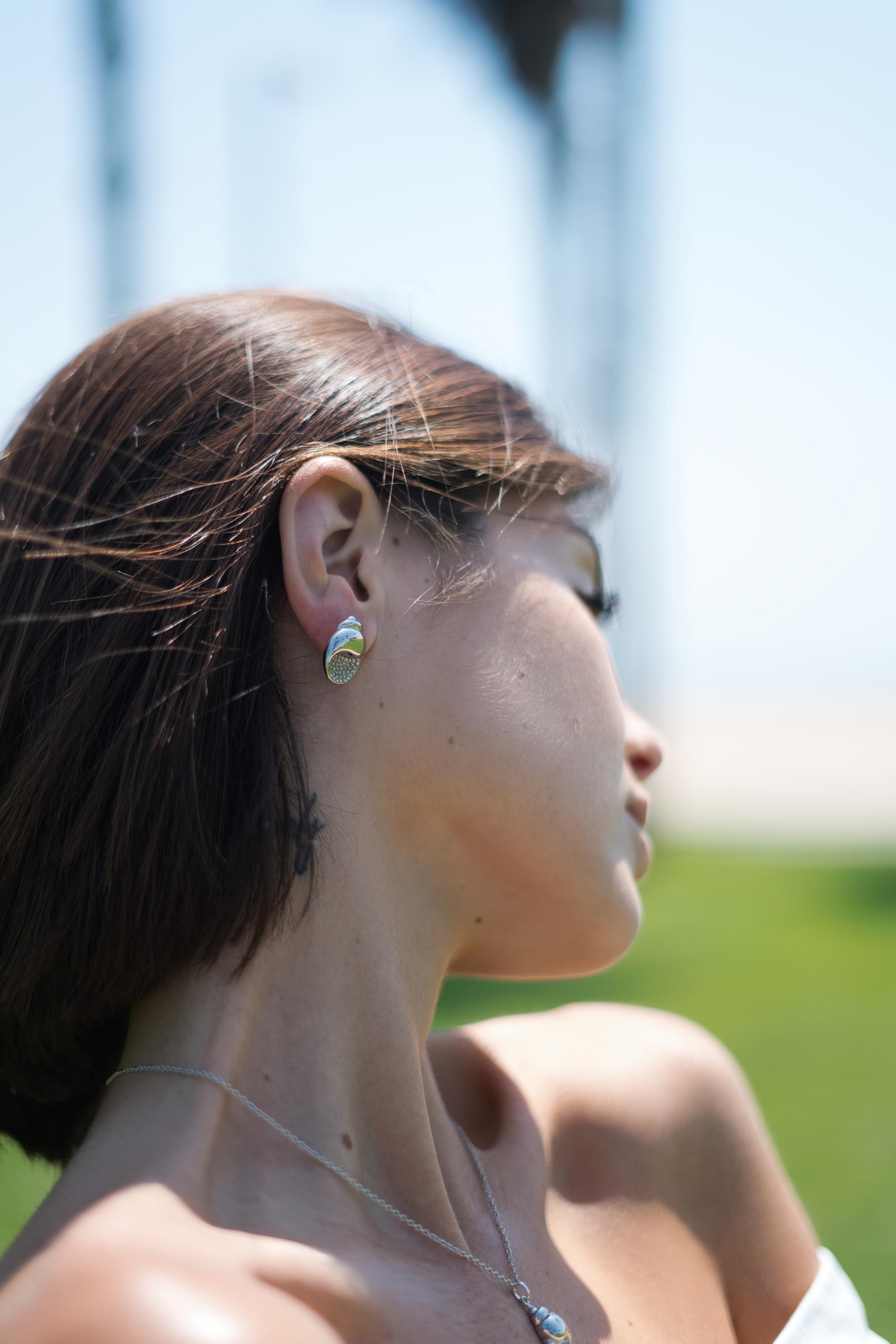Classicharms Lexi Crystal Seashell Stud Earrings