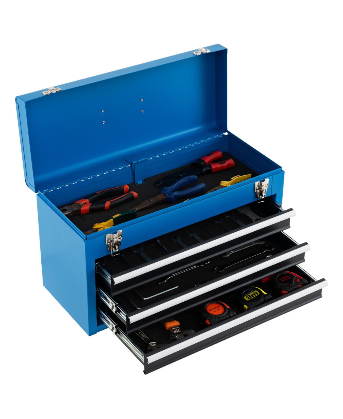 Sugift Portable Garage Mechanic Tool Cabinet Box with 3