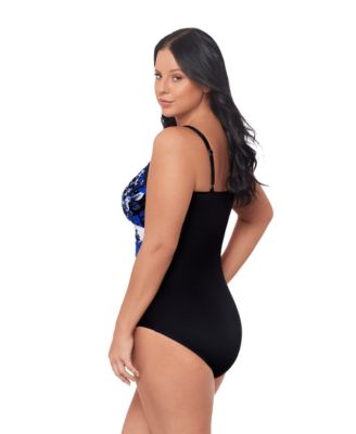 Plus Size Ombra Fiore Sanibel Underwire One-Piece Swimsuit