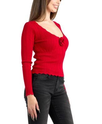 Junior's Sweetheart Pull-On Sweater