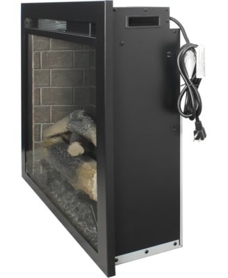 28 inch Infrared Electric Fireplace Insert, Touch Panel Home Decor Heater, Smokeless Firebox With fixed Trim Kit.With Crackling Sound