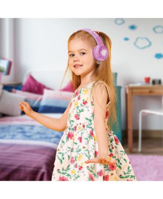 BriteBeats Kids Volume Limiting Bluetooth Headphones with LED EarCaps
