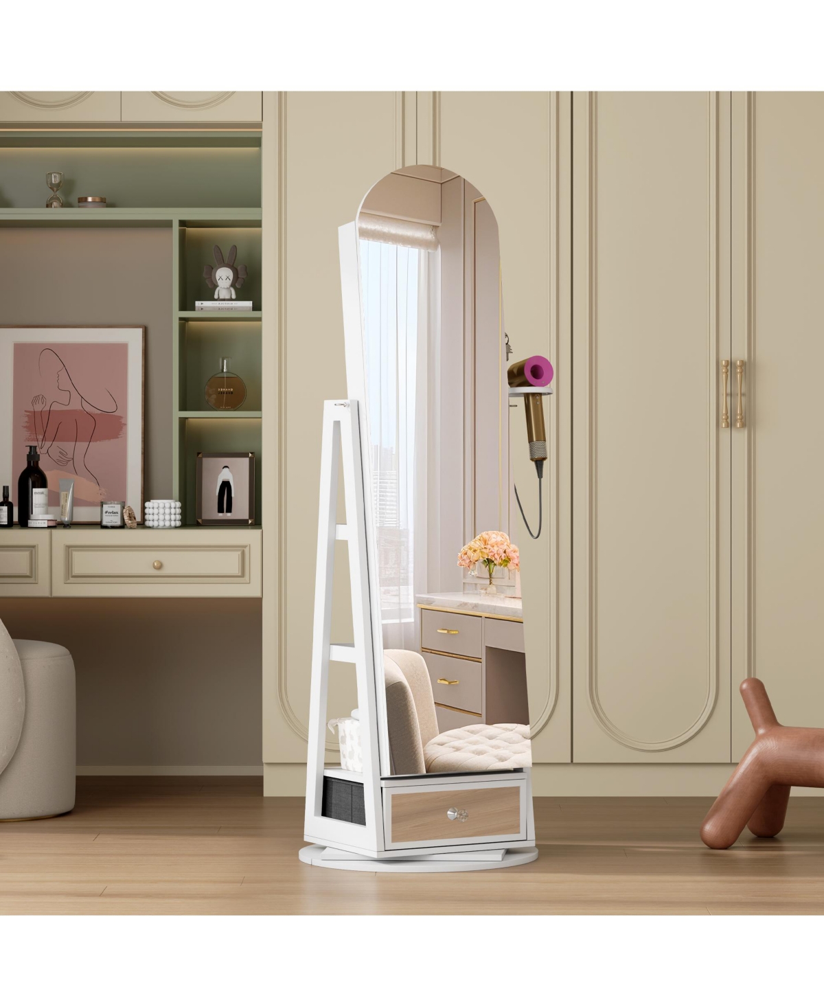 Vlsrka Solid Wood Full Length Mirror