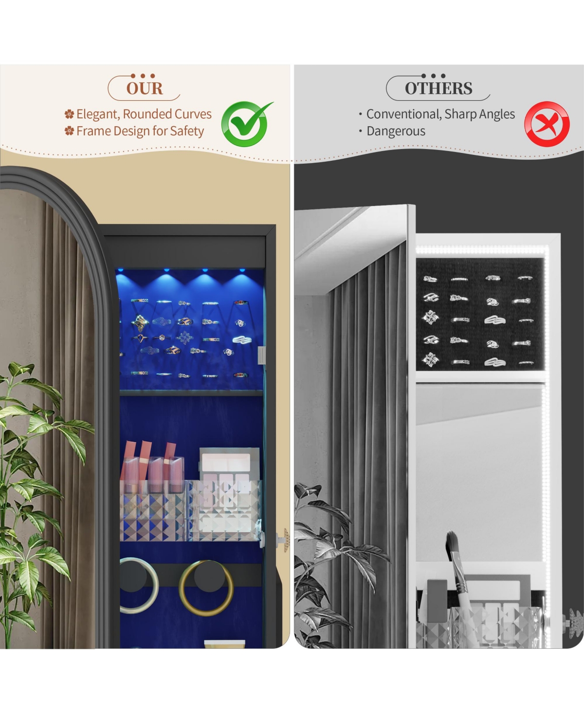 Vlsrka Led Full Length Mirror