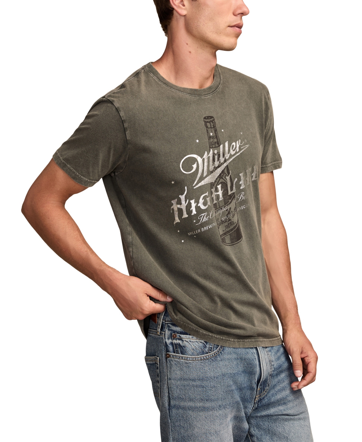 Lucky Brand Men's Regular-Fit Miller High Life T-Shirt