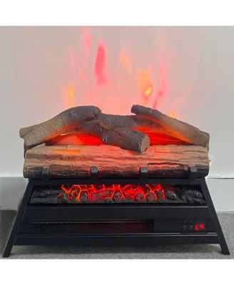 23 inch Electric Fireplace  3D Log set insert, Infrared Fireplace Heater for Indoor