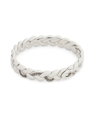 Faux Stone Signature C Braided Bangle Bracelet