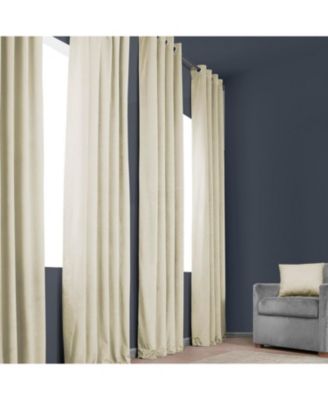 Grommet Heritage Plush Velvet Room Darkening Curtain