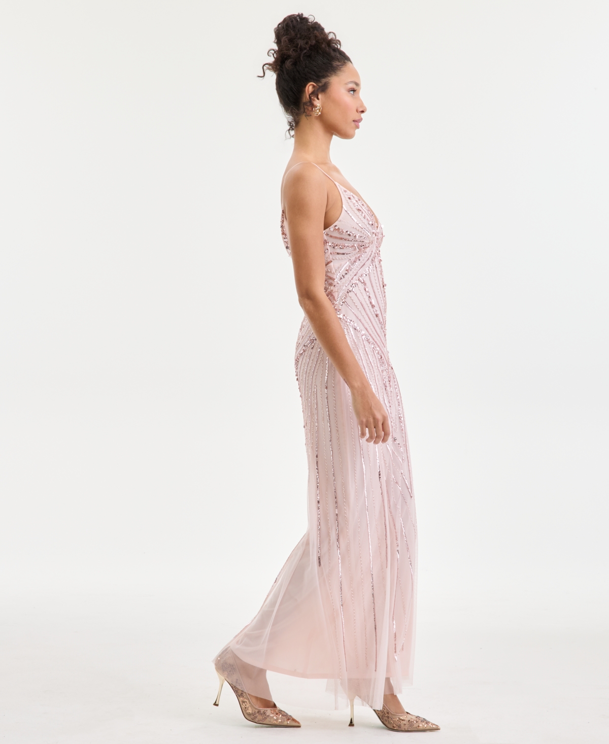 Jump Juniors' Beaded Evening Gown