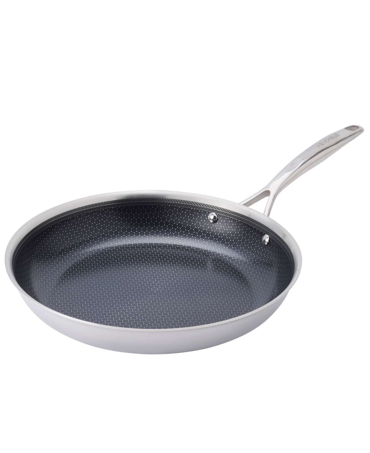 J.a. Henckels Paradigm Ceramic Stainless Steel 12" Dual Performance Fry Pan In Silver