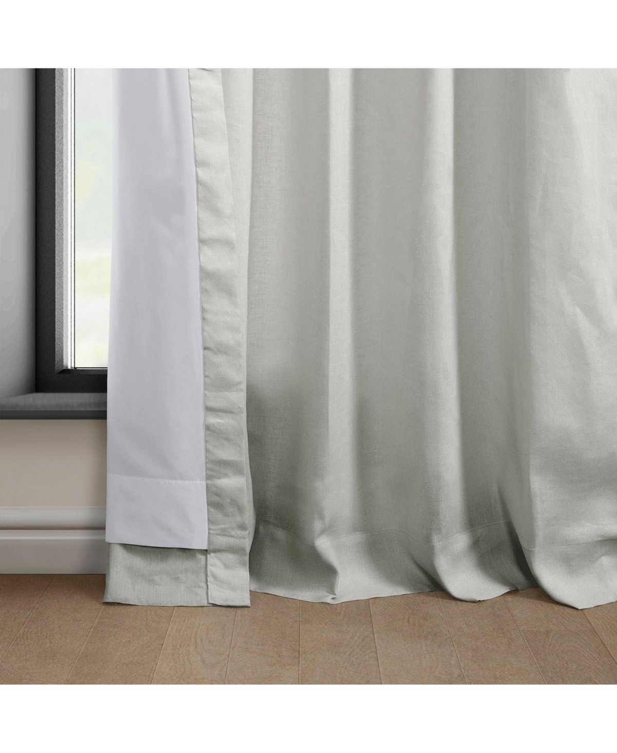 Half Price Drapes Euro Linen Room Darkening Curtain