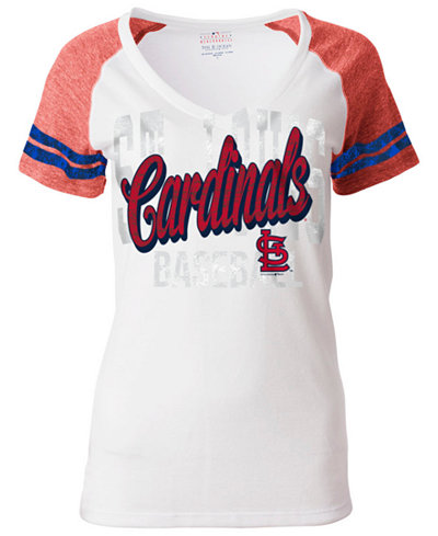 5th & Ocean Women's St. Louis Cardinals White Hot T-Shirt