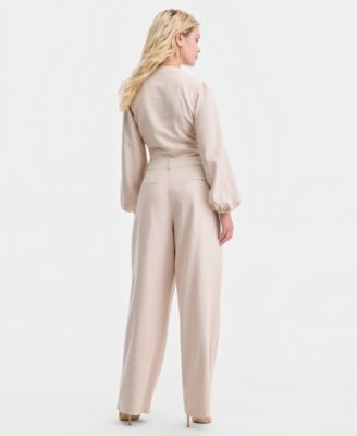Shirley Linen Tie-Front Blouse & Sulli Linen Wide-Leg Pants