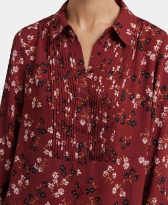 Women's Point Collared Tuxedo Top