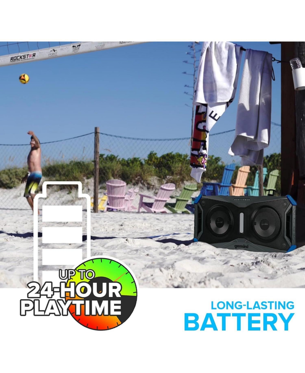 Gemini Sosp-8BGB Floating Waterproof Wireless Bluetooth Speaker (2025)