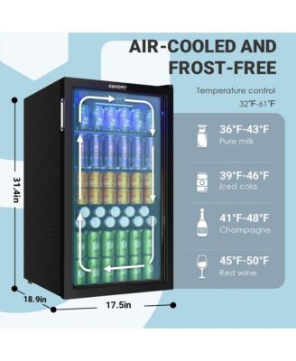 17.5" Single Zone 126 Cans 3.2 Cu.Ft. Beverage Cooler
