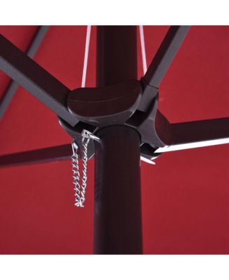 Extra Large 15ft Patio Umbrella, Wine