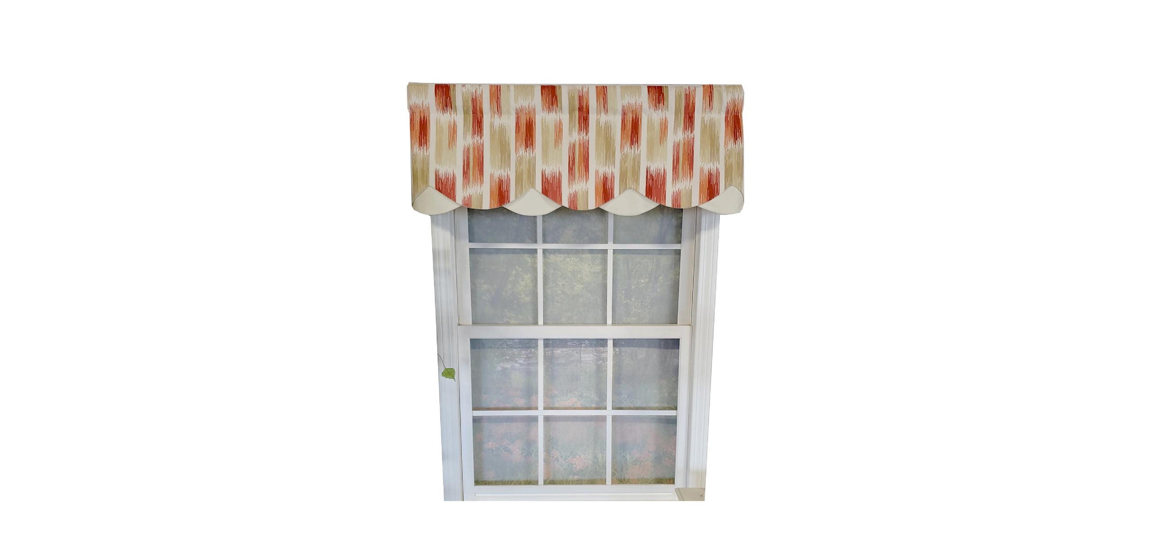Rlf Home Brushed Petticoat 3" Rod Pocket Lining Luxurious and Elegant Window Treatment Valance 50" x 15" Driftwood