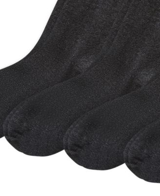 Macys Exclusive Men's Flat Knit Slack Dress Socks, 4-Pack