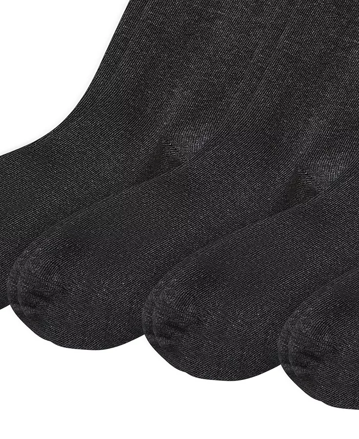 Men's Flat Knit Slack Dress Socks, 4-Pack - thumbnail 3