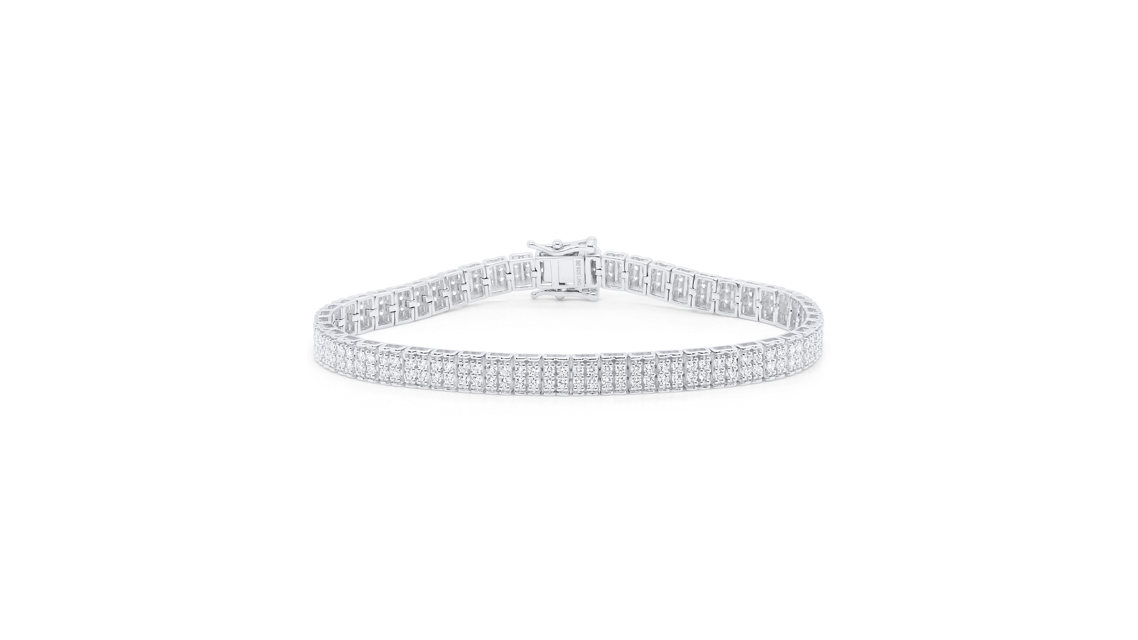 Forever Grown Diamonds Lab-Grown Diamond Bracelet (3 ct. t.w.) in Sterling Silver (also in 14k Gold Plated Sterling Silver)
