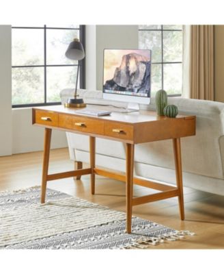 Toby Mid-Century Modern 48" Mid Century Modern Computer Desk with Cable Management