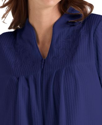 Women's Zipper Short Robe