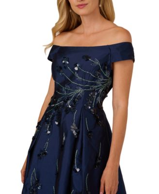 Women's Beaded Off-The Shoulder Dress