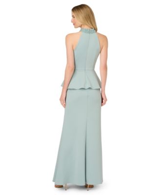 Women's Beaded Halter Neck Dress