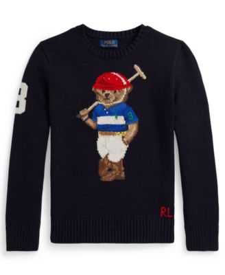 Polo Ralph Lauren - Boys' 8-20 Polo Bear Crewneck Sweater
