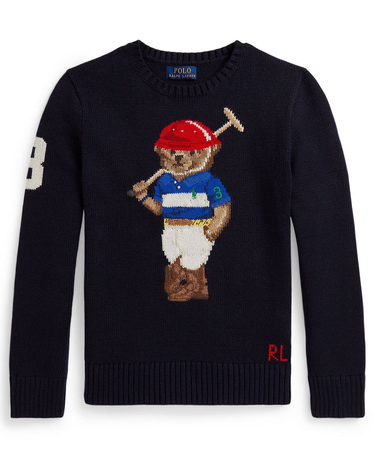 Polo Ralph Lauren Boys 8-20 Bear Crewneck Sweater