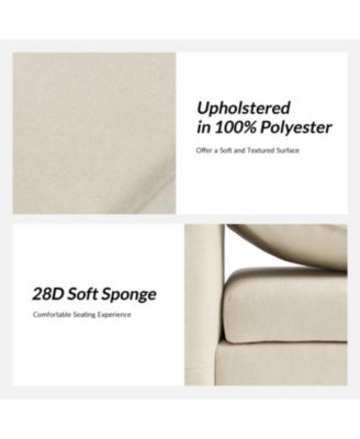 Mid-century Modern Lydia Storage Bench with Solid Wood Legs