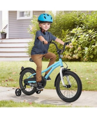 Kids Bike with Adjustable Handlebar, Seat & Training Wheels