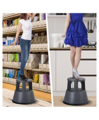 330 lbs Step Stool with Non-Slip Rubber Platform