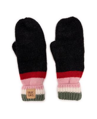 Women's Eyelash Mixed Ribbed Mitten