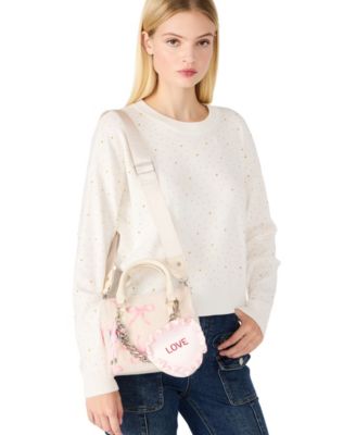 Rosalie Satin Conversation Heart Pouch