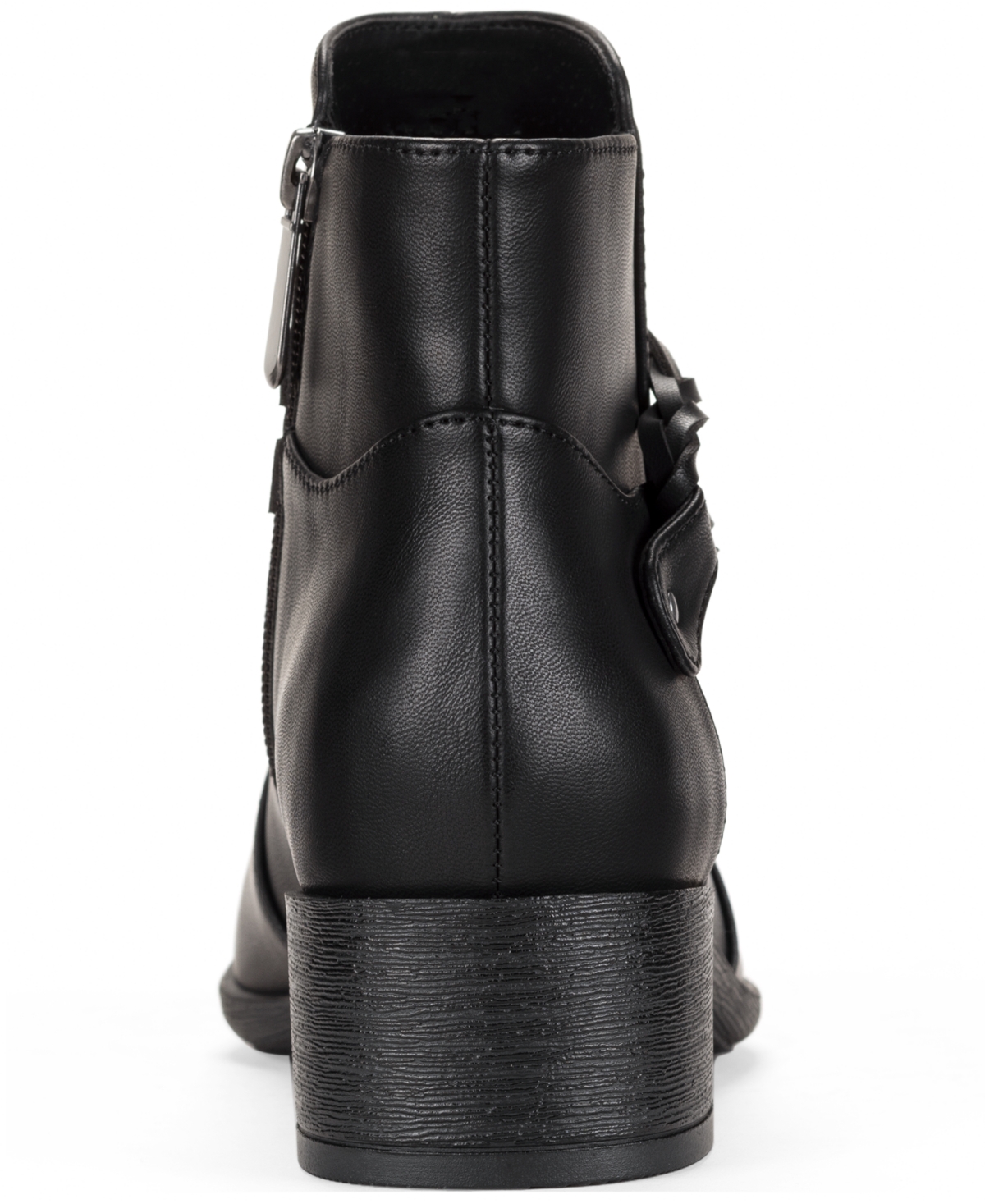 Style & Co Women's Rubyyy Almond Toe Belt Booties, Macy's Exclusive In Black