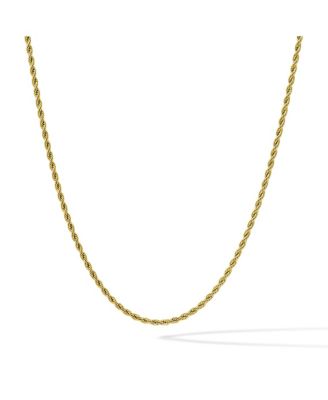 Men's Rope Necklace - 3mm Gold Chain