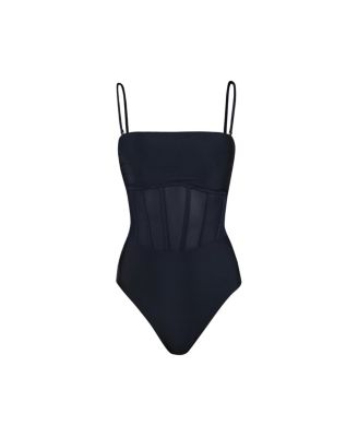 Women's Solids Bandeau One Piece