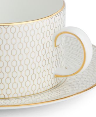 Gio Gold Teacup & Saucer Set