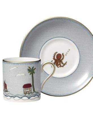 Sailors Farewell Espresso Cup & Saucer Set